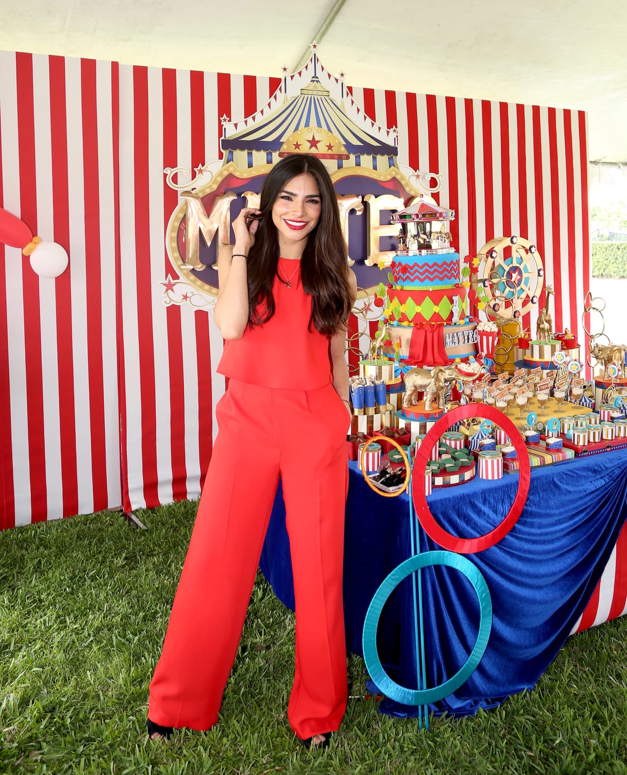 El hijo de Ale Espinoza y Aníbal Marrero cumplió un añito.