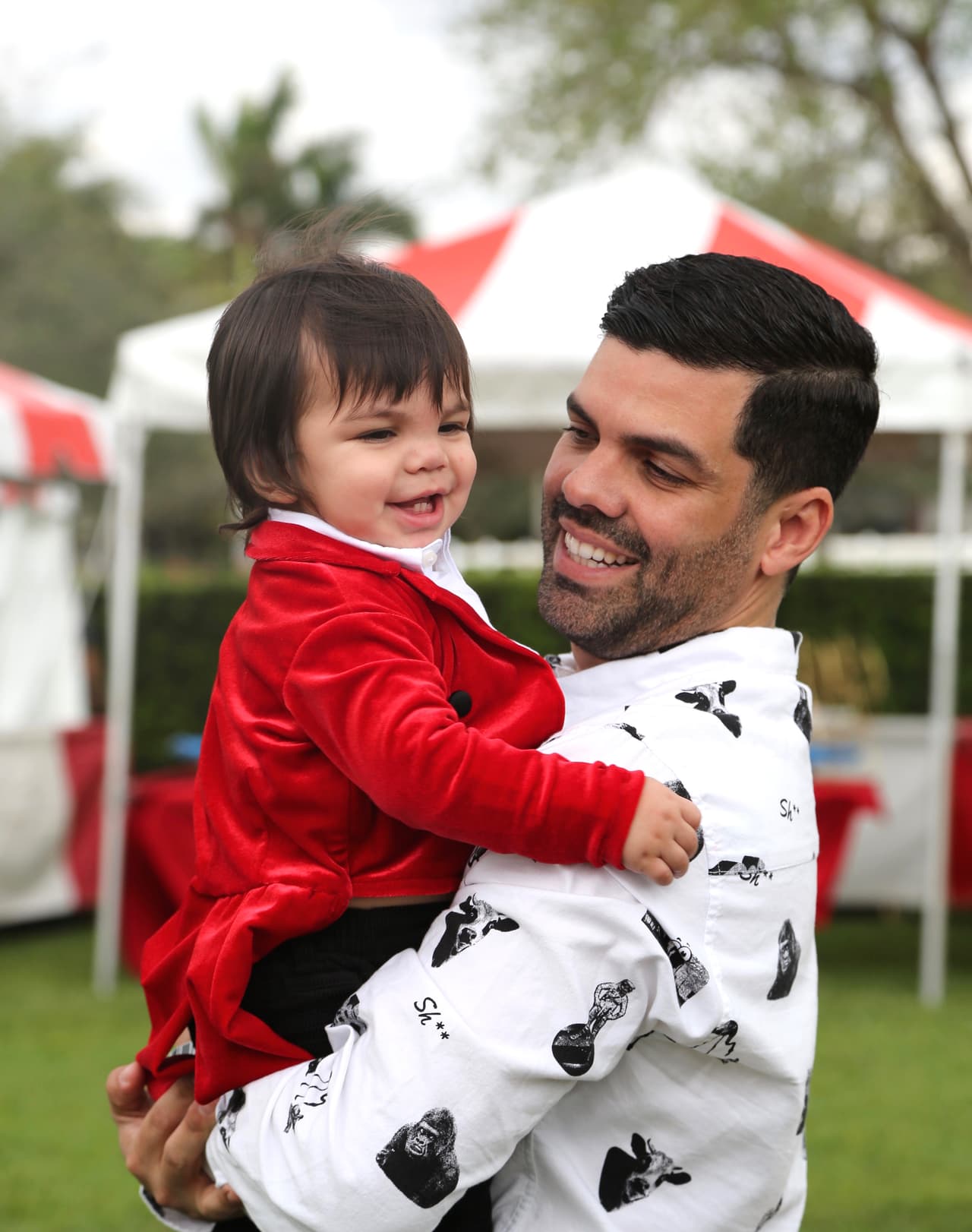 Con el orgulloso papi