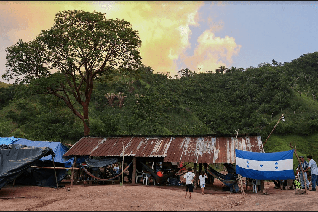 Guapinol encampment, 2018.