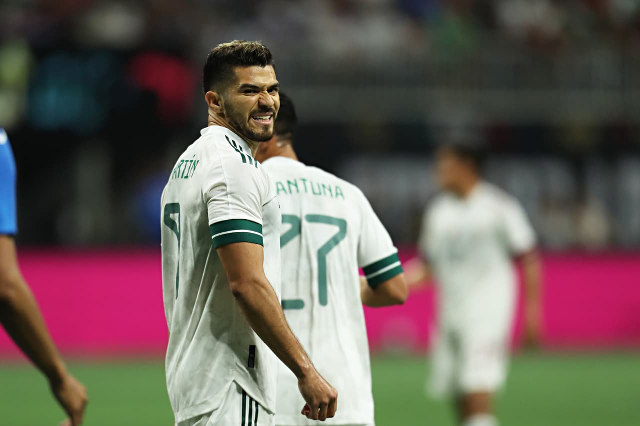 during the game Mexico vs Honduras, friendly in preparation for the CONCACAF Gold Cup, at the Mercedes-Benz Stadium, on June 12, 2021. 
<br>
<br> durante el partido Mexico vs Honduras, amistoso de preparacion previo a la Copa de Oro de la CONCACAF, en el Mercedes-Benz Stadium, el 12 de Junio de 2021.