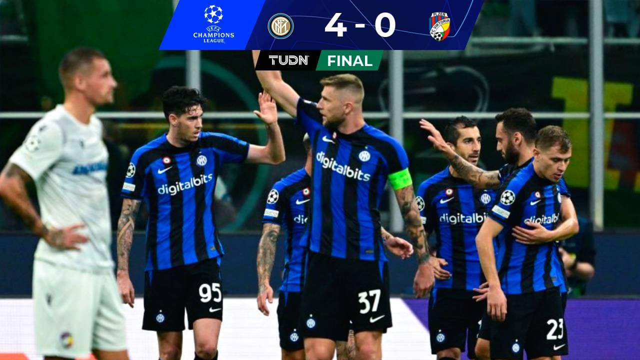 Inter golea al Viktoria, califica Octavos y elimina al Barcelona