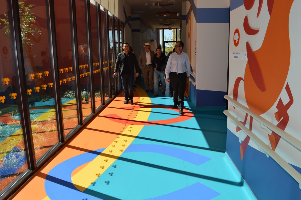 Los muchachos hicieron un tour de todas las instalaciones