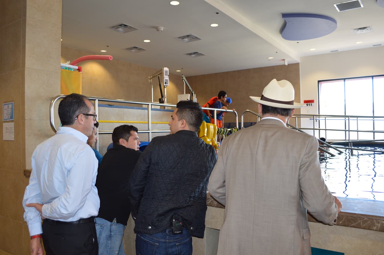 Los muchachos hicieron un tour de todas las instalaciones