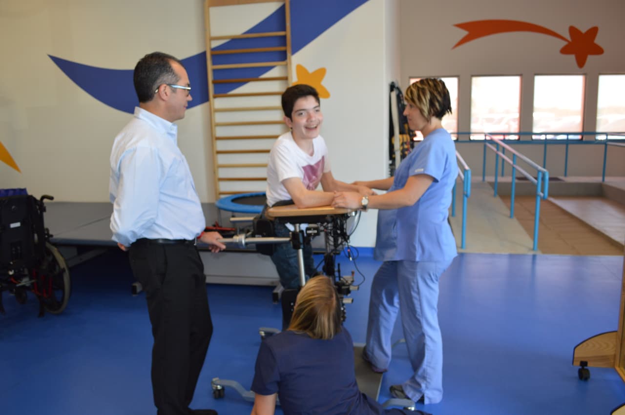 Los muchachos hicieron un tour de todas las instalaciones