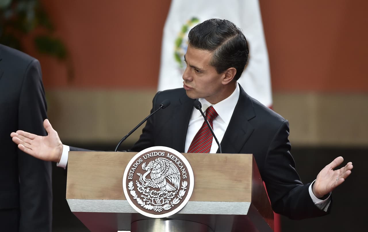El celebrado copete del presidente Peña Nieto.