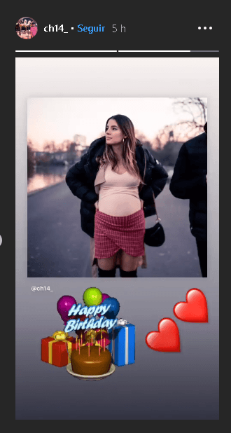 En
<b><a href="https://www.instagram.com/stories/ch14_/" target="_blank"> su apartado de Instagram Stories</a></b>, el futbolista mexicano también felicitó a su novia.