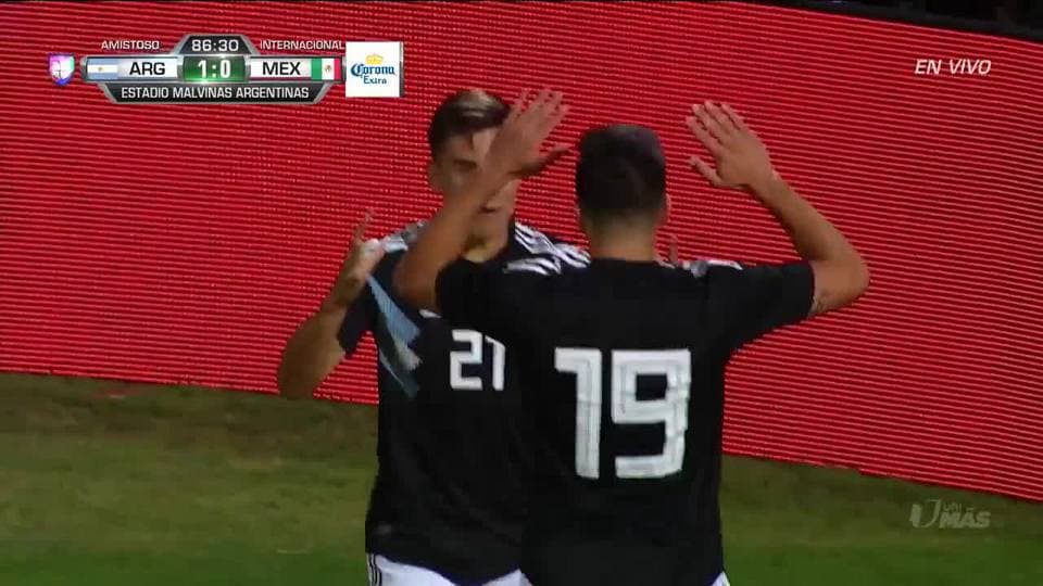 ¡GOOOL! Paulo Dybala anota para Argentina