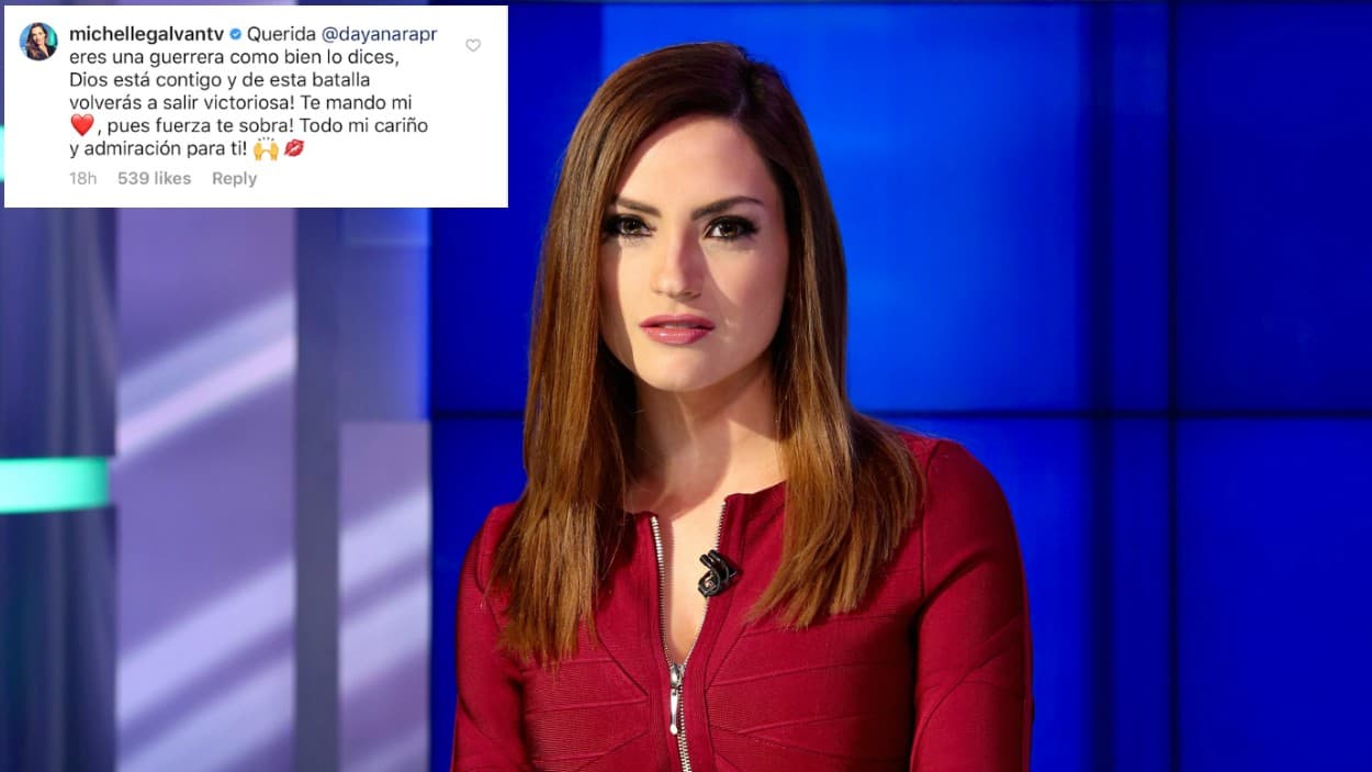 "Volverás a salir victoriosa", le anticipó la periodista de Primer Impacto, Michelle Galván.