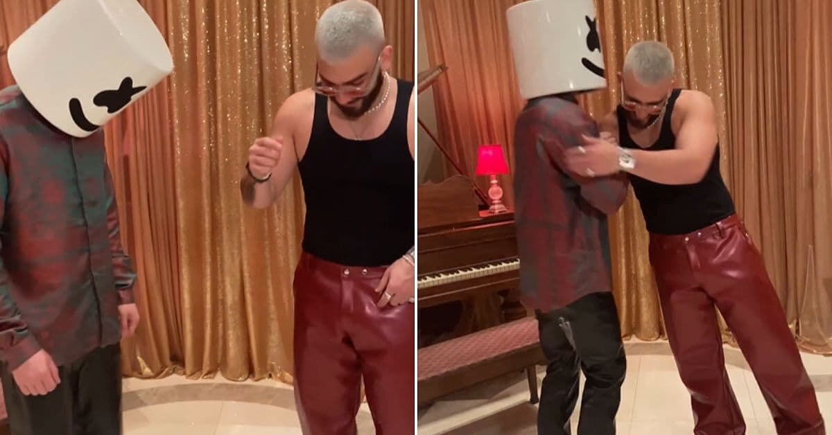 Manuel Turizo enseña a Marshmello a bailar bachata con unos buenos pasitos