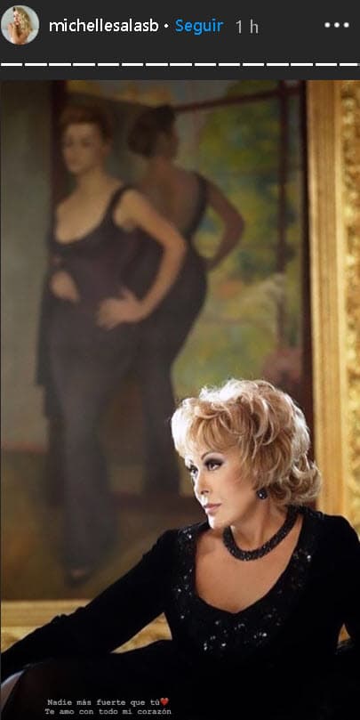 Al igual que su abuela Sylvia Pasquel, Michelle se mostró optimista porque considera a su 'Bisa' 
<b>"una guerrera"</b> y dice que no hay "nadie más fuerte que ella".
<br>