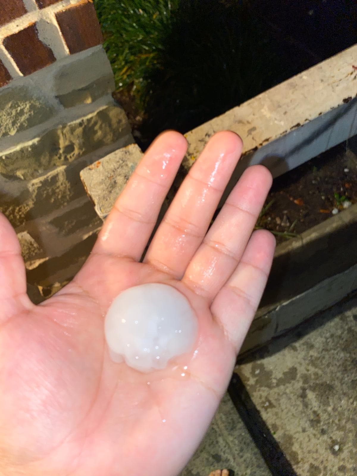 Granizo en Fort Woth.