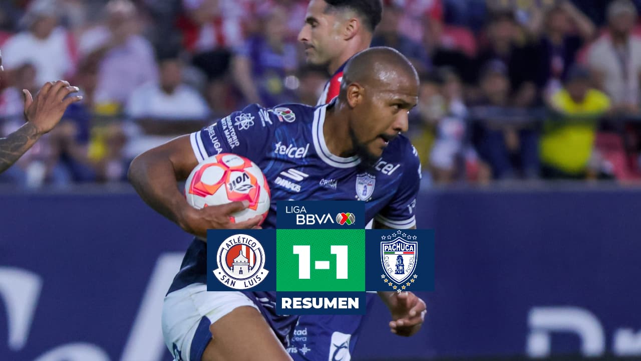 San Luis y Pachuca empatan en ‘feria de goles anulados’