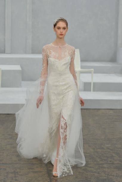 Aquí los mejores modelos del diseñador Monique Lhuillier.