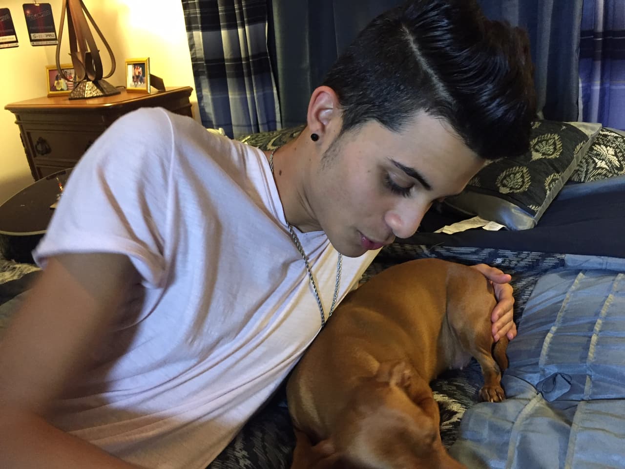 El cubano es un amante de los animales y no lo esconde. Sus dos grandes amores son Kiara y Nena. ¿Quién no se enamora de estas dos bellezas?