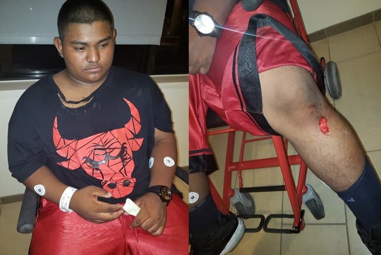 Guardias le tumban carrito y retiran violentamente a un menor que vendía hot dogs afuera de un concierto