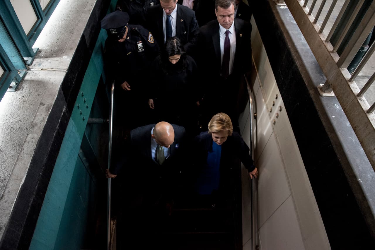 En la 170, bajó en compañía del presidente de El Bronx, Rubén Díaz Jr.