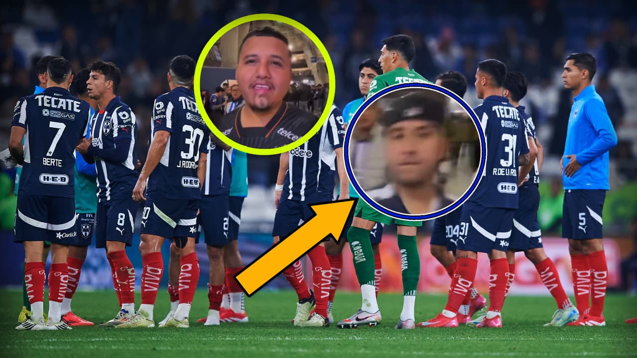 Fan de Rayados agrede a aficionado de Pachuca en plena entrevista