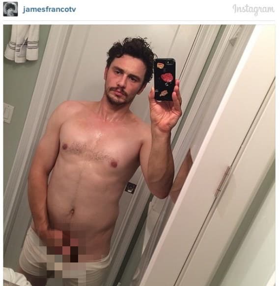 A principios de 2014 el actor James Franco compartió esta fotografía en su cuenta de Instagram. Sin embargo, el actor decidió borrarla minutos después, pues era muy reveladora.