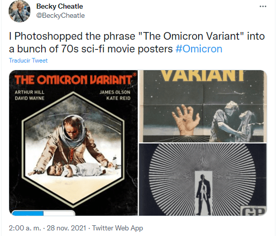 Captura de pantalla tomada de la cuenta Twitter de Becky Cheatle el 7 de diciembre de 2021.