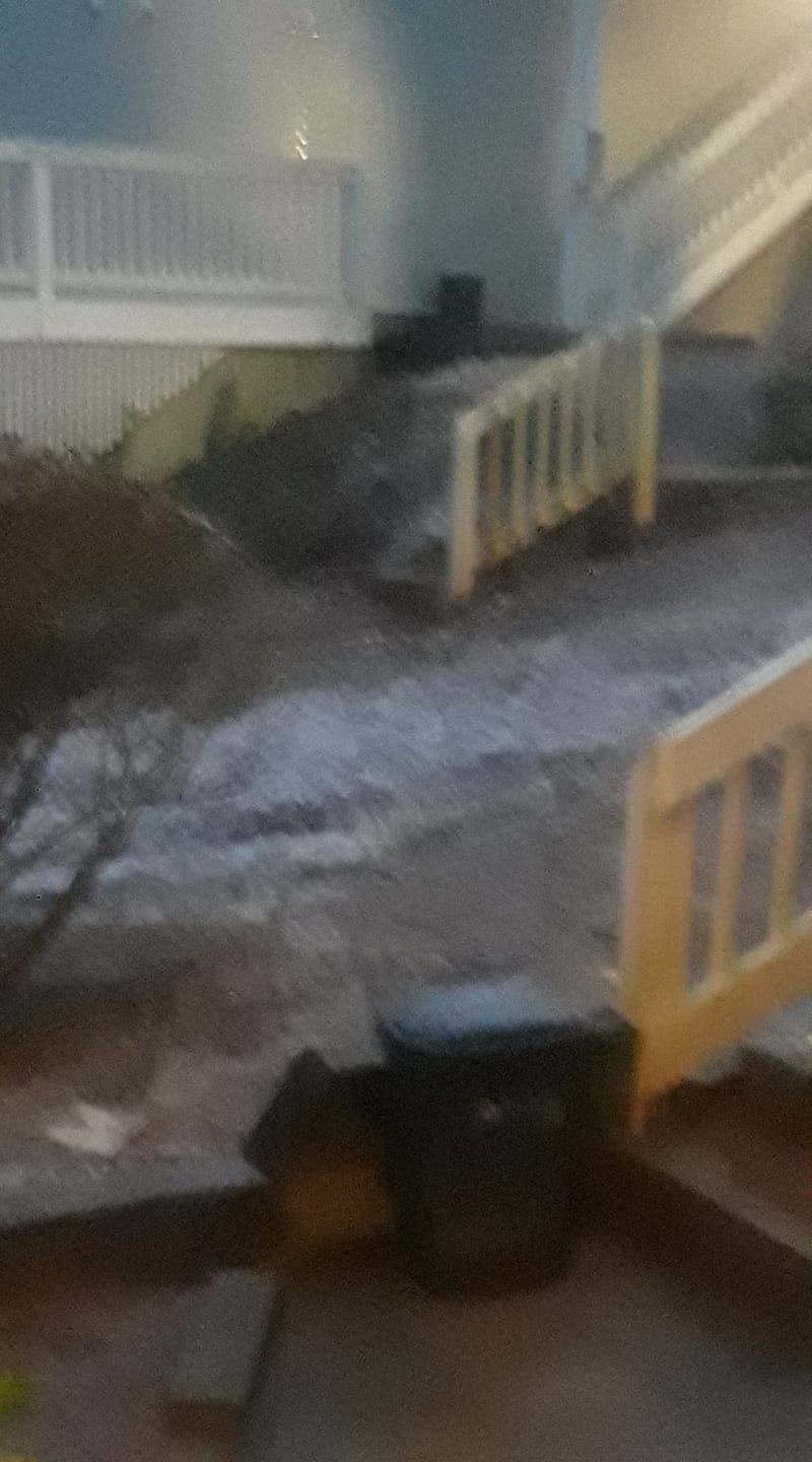 Daylin Santander nos envió por Facebook la nieve que cayó en Georgia.