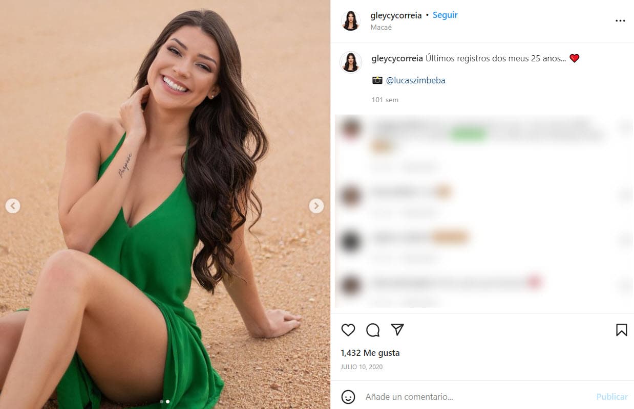 Gleycy Correia murió a los 27 años.