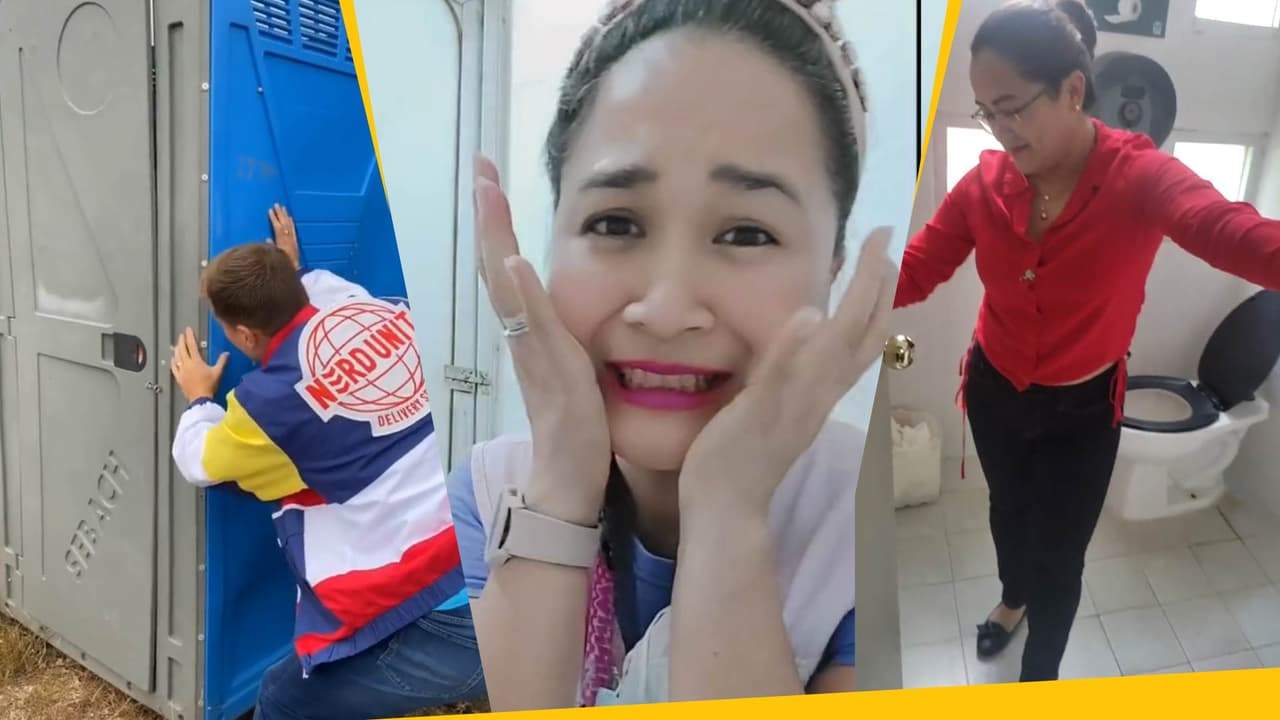 Estas personas se quedaron encerradas en un baño y grabaron cómo lograron salir