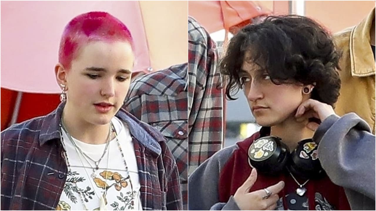 Seraphina, hija de Ben Affleck, presume su look rosado y a rapa junto a Emme, hija de JLo: fotos