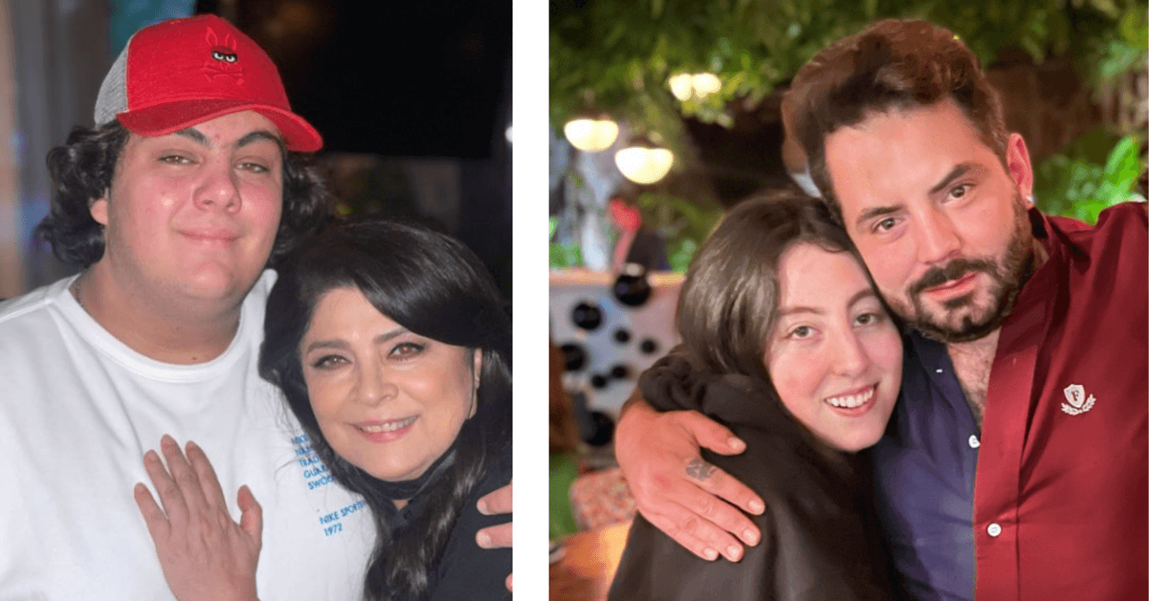 Victoria Ruffo y sus hijos