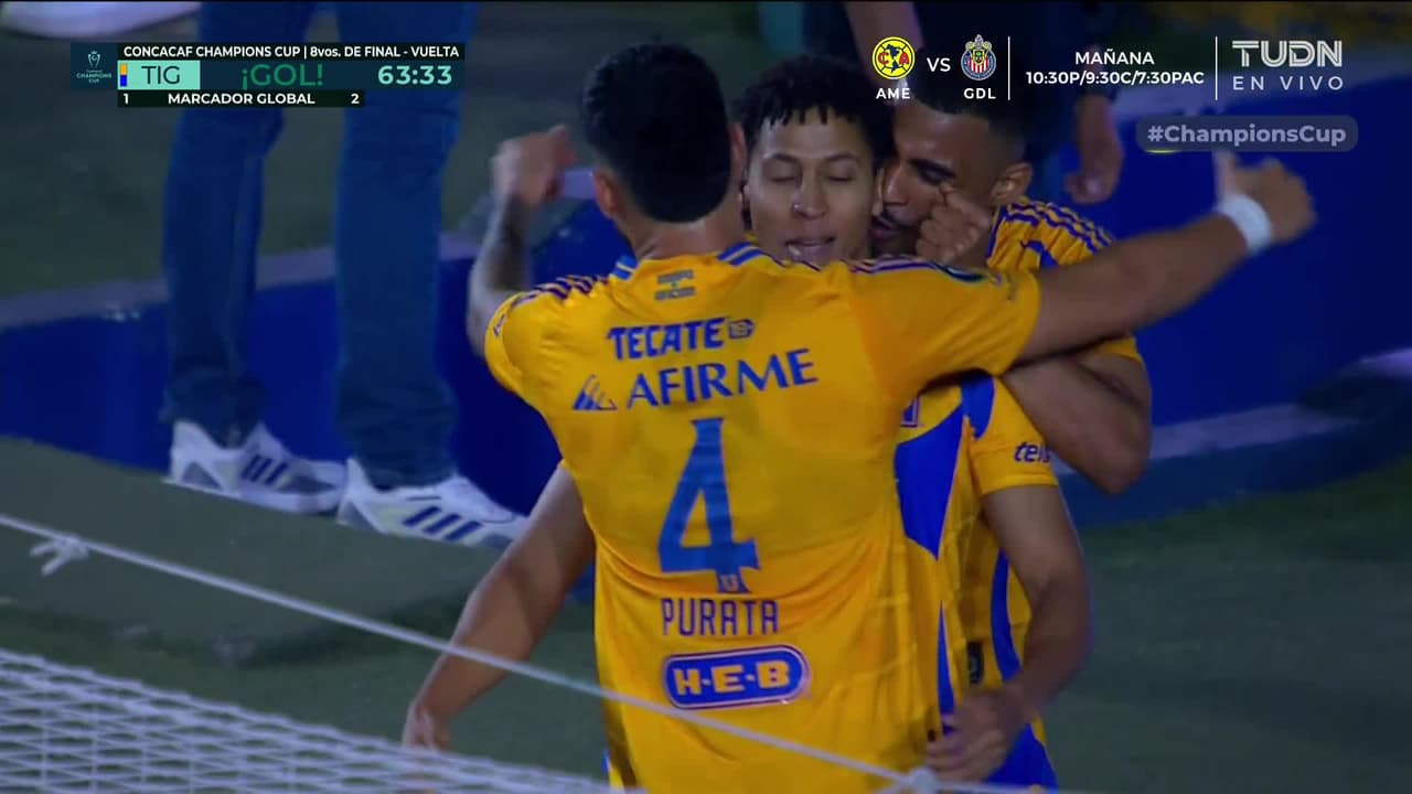 ¡Tigres empata el partido! Gol de Ozziel a los 5 minutos de haber entrado