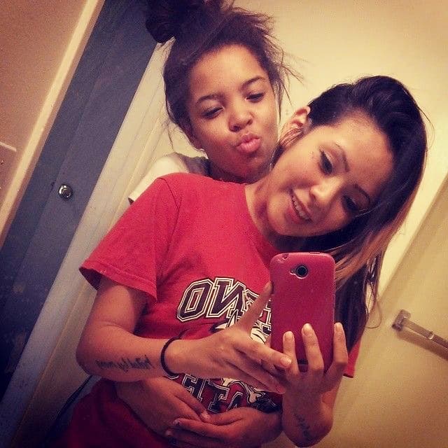 Una fotografía que publicó en redes sociales cuando aún era una adolescente.