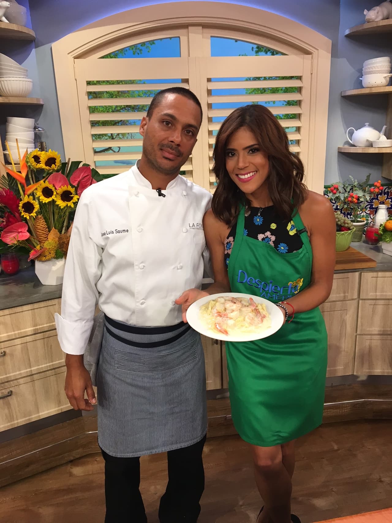 Mamma Mia! Aprendimos a preparar pasta Alfredo con camarones.