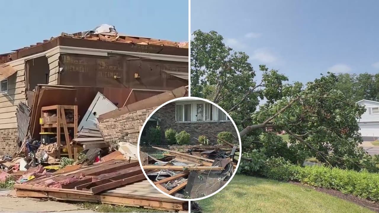 Confirman cuatro tornados en Chicago: daños categoría EF-1, inundaciones y apagones