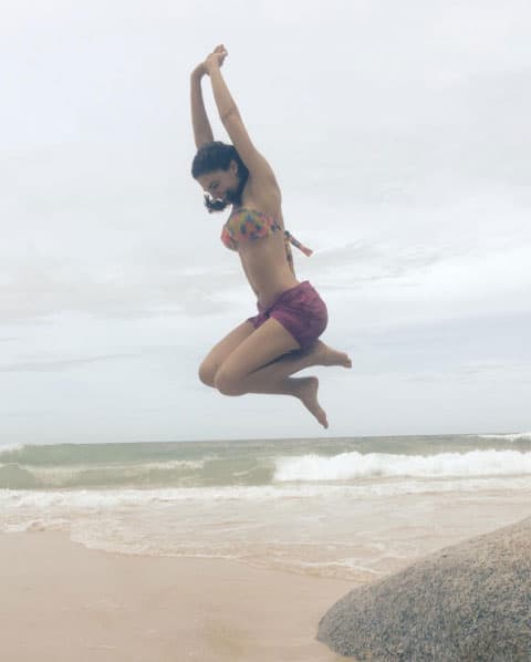 Con esta imagen celebró la llegada de este día tan especial: "Y si volamos a donde empieza el infinito???? ( y así y tan tan) #feliz #infinitamentefeliz".