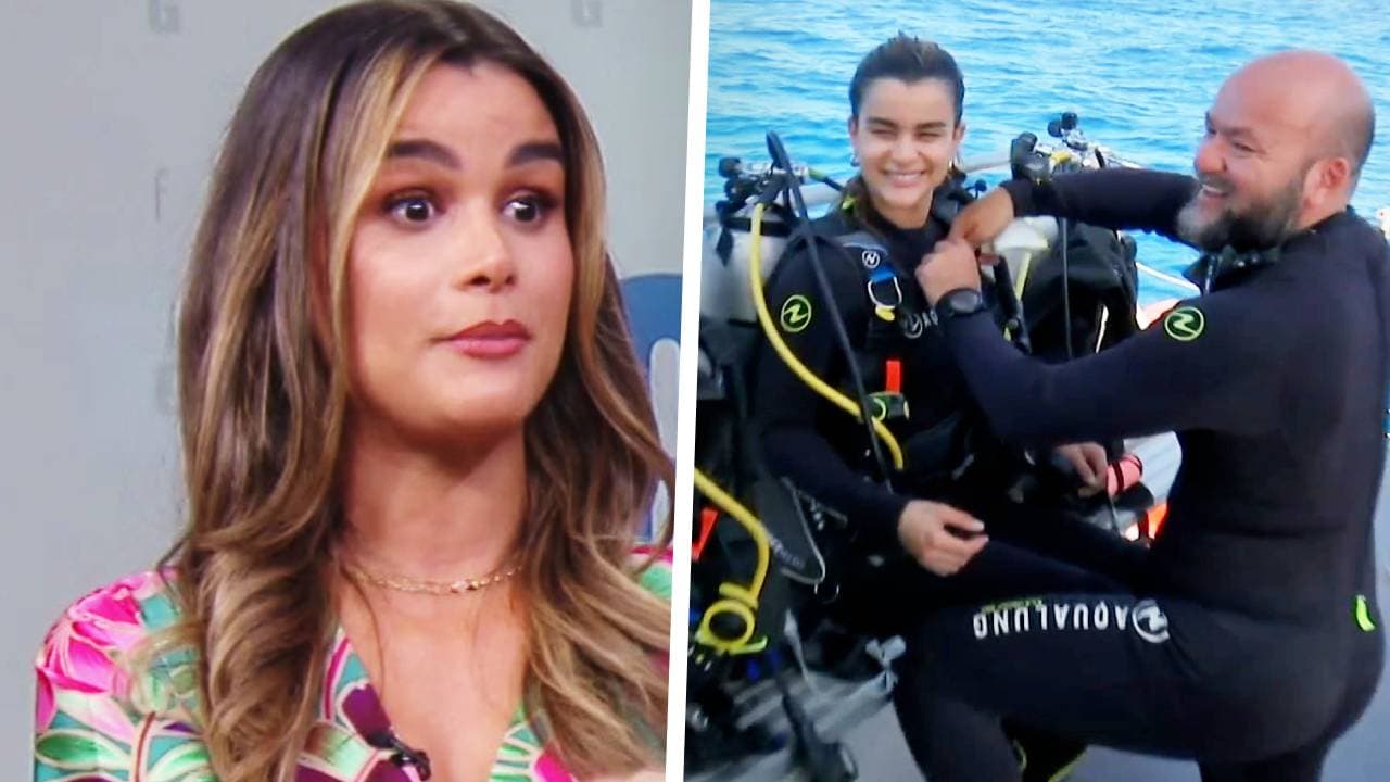 Clarissa Molina venció uno de sus miedos y exploró el primer cementerio bajo el agua