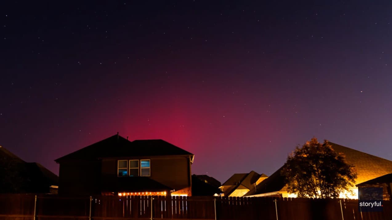 Las auroras boreales sorprenden a gran parte de EEUU… hasta en Texas