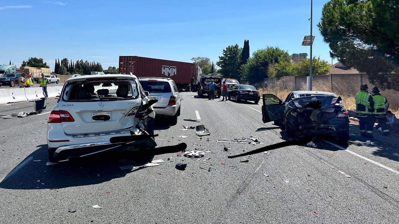 Se registra accidente múltiple en la I 80 en dirección oeste en Fairfield