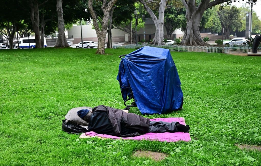 Las cifras más recientes sobre la indigencia en Estados Unidos, tomadas de la encuesta 
<b>Point-in-Time Count,</b> apuntan que 
<b>4 de cada 10 personas sin hogar </b>duermen en parques, playas, calles, banquetas... en fin, donde les agarre el sueño.