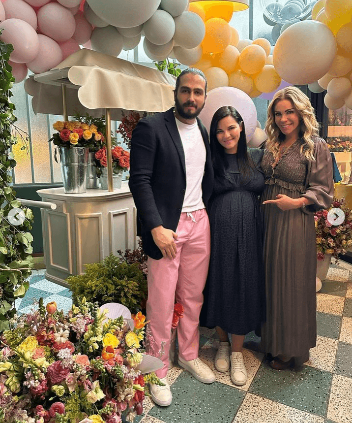 Maite Perroni presumió su pancita de embarazada en su 'baby shower'