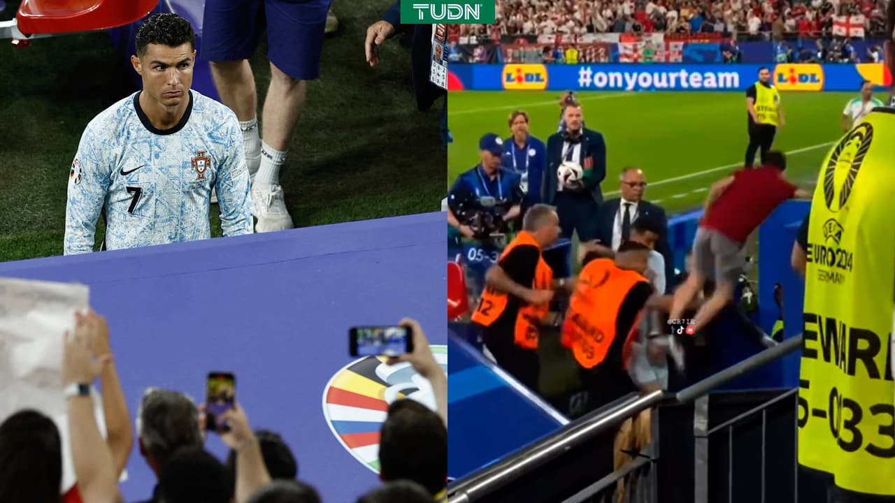 ¡¿Qué pasó?! CR7 queda impactado tras caída de fan delante de él