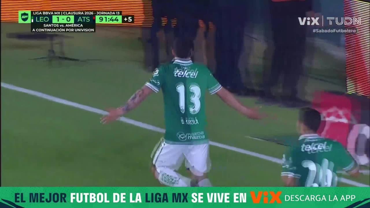 ¡Magistral definición de Daniel Arcila! El 2-0 de León y los tres puntos