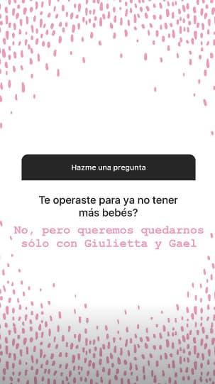 La conductora respondió a preguntas de sus seguidores en Instagram.