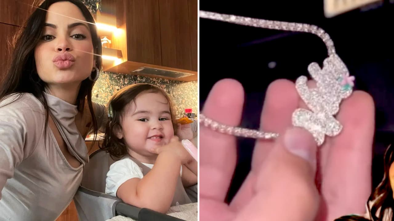 Natti Natasha regala lujoso collar de diamantes a su hija y la reacción de Vida fue memorable
