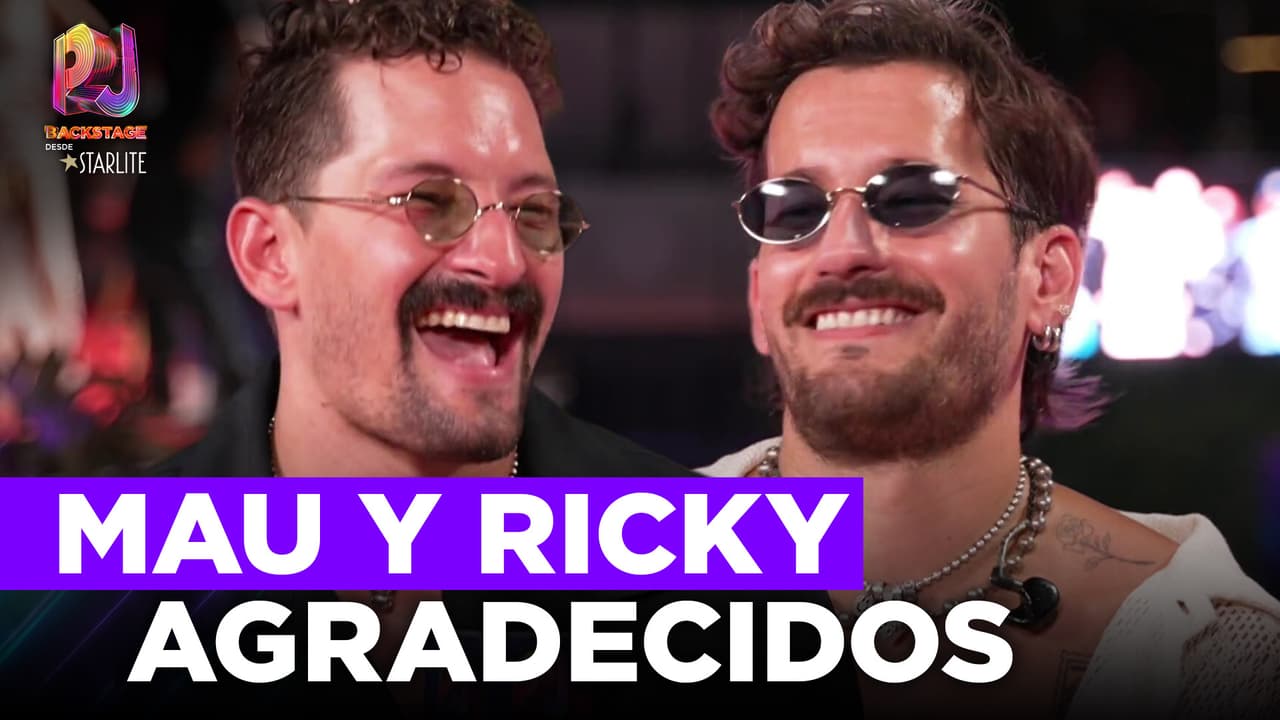 Mau y Ricky se sienten satisfechos con su presentación en Premios Juventud