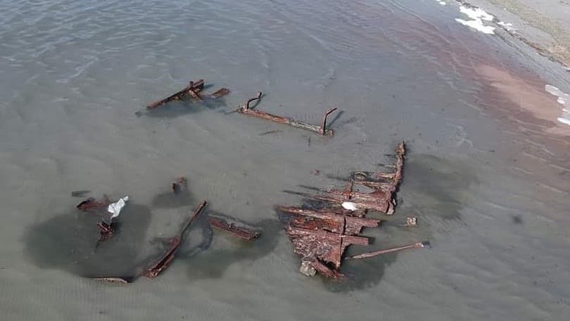 Tormenta revela barco centenario naufragado en Great Salt Lake