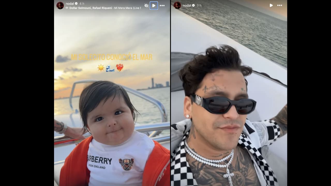 Hija de Nodal causa revuelo por su primera foto en el mar