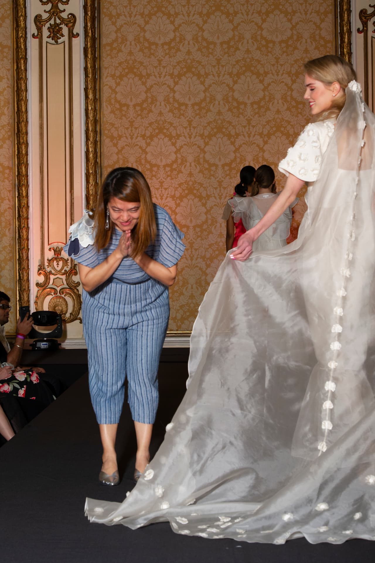 La diseñadora Saloni Shrestha fue una de las más aplaudidas por los presentes.