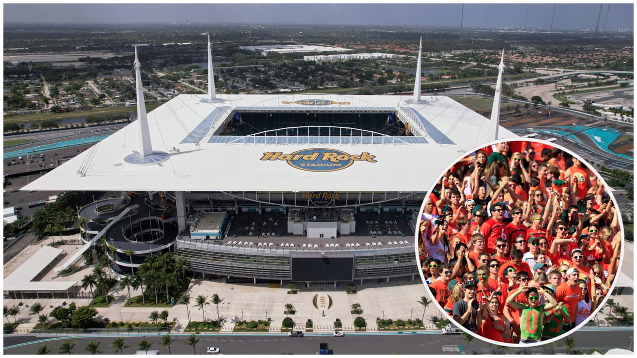 Todo listo en el sur de Florida para el juego por el campeonato de la NCAA entre Miami e Indiana