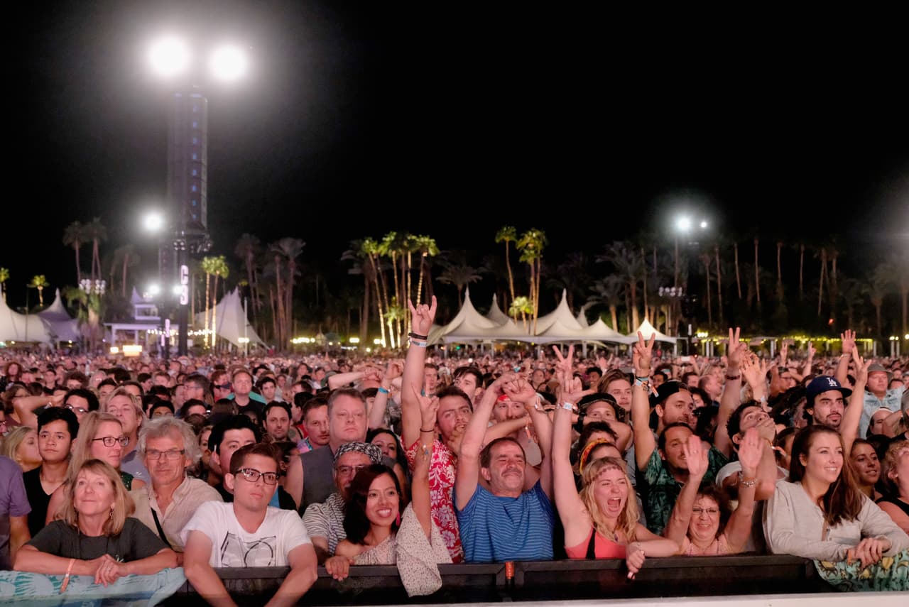 INDIO, CA - OCTOBER 08: A view of the crowd during Desert Trip at the Empire Polo Field on October 8, 2016 in Indio, California. (Photo by Frazer Harrison/Getty Images)