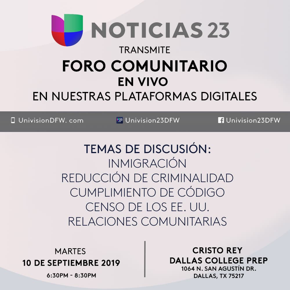 Foro Comunitario para escuchar las inquietudes de la comunidad