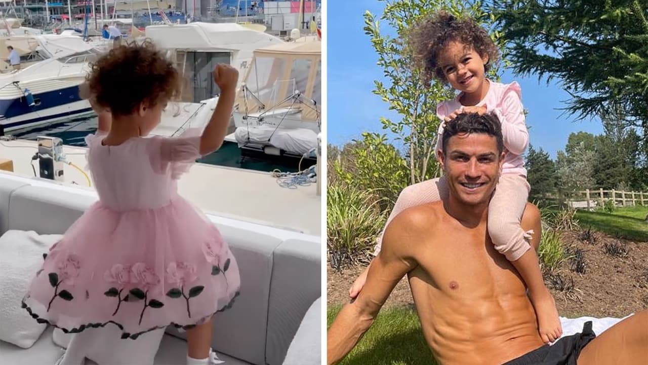 La hija de Cristiano Ronaldo demostró que baila como toda una profesional y apenas tiene 4 años